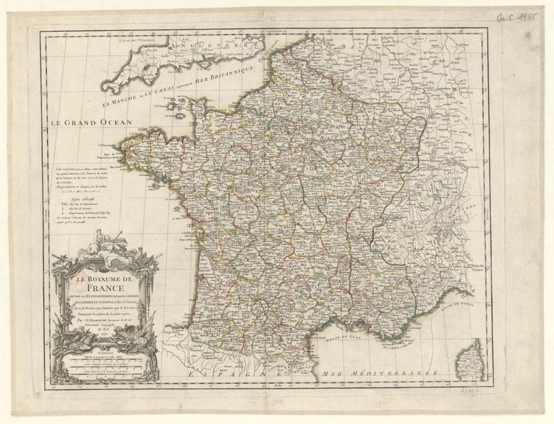 Le royaume de France en 1790