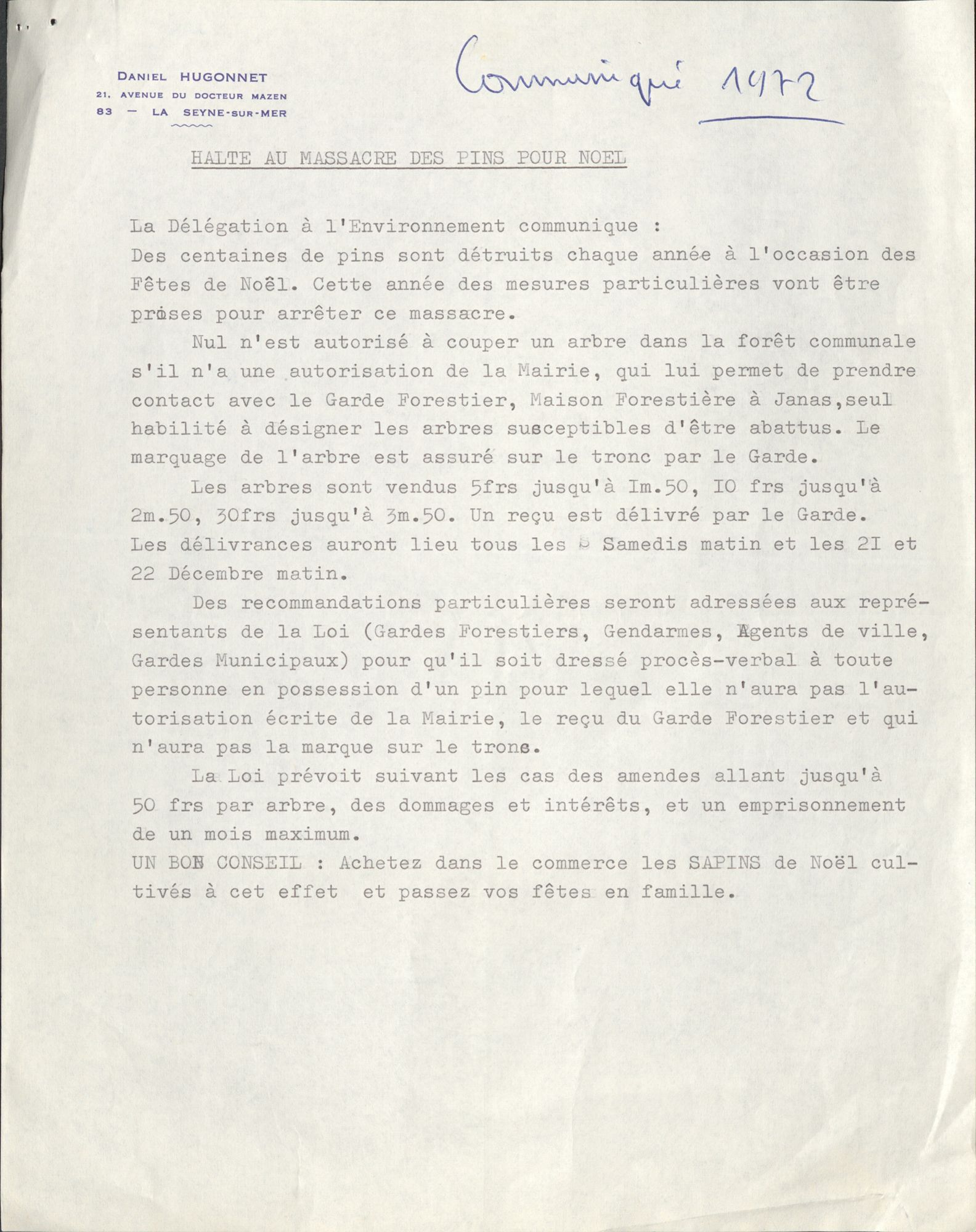 Communiqué de 1972 (2N24)